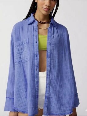 Urban Outfitters Lucy O Gauze Button-Down Shirt